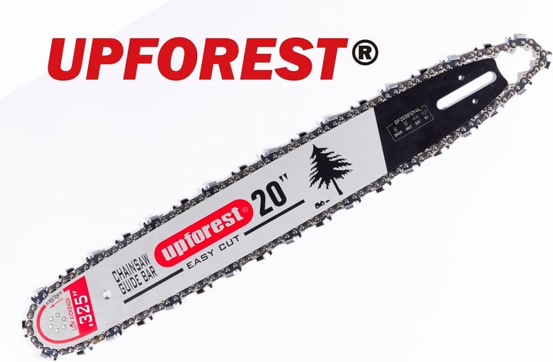 UPFOREST 20" Chainsaw Bar and Saw Chain Combo Pitch.325", 81 Drive Link Fits STIHL 024 026 028 029 030 031 032 034 036 MS260 MS270 MS271 MS280 MS290 Gifts for Men, Father's Day Gifts for Dad (DF20381DE5L) - Image 2